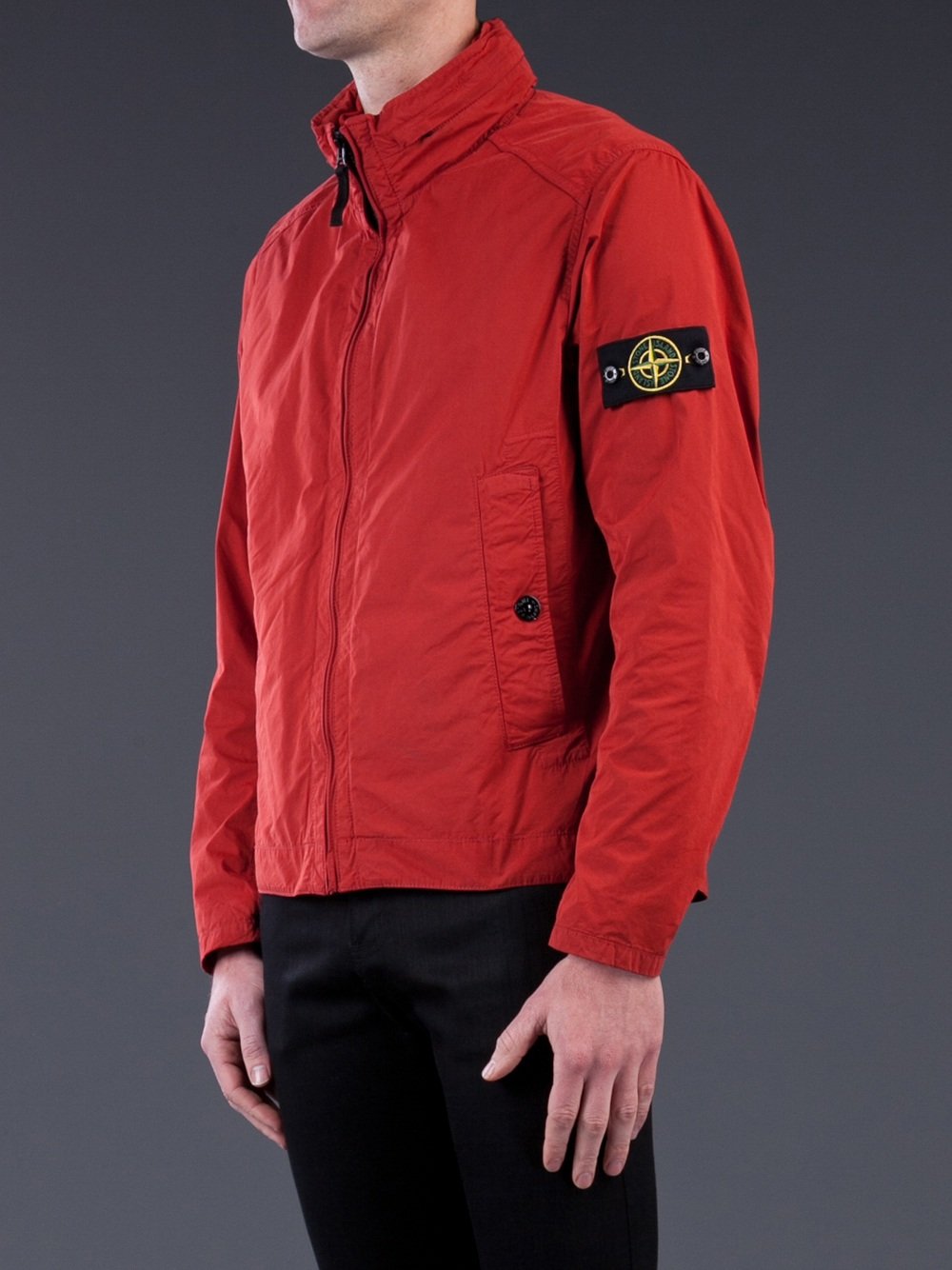 Lyst Stone  Island  Lightweight Jacket  in Red for Men