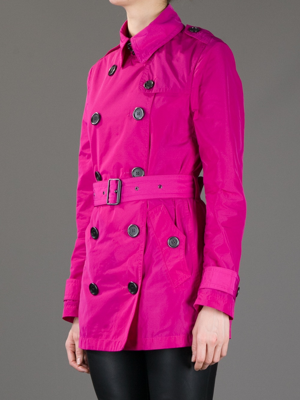 Burberry brit Light Weight Trench Coat in Pink | Lyst