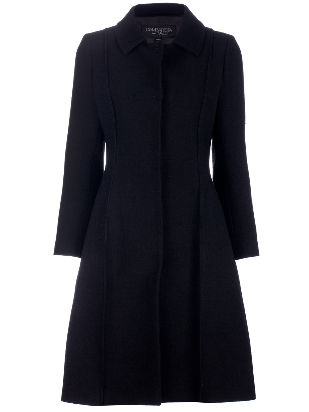 Giambattista valli Flared Skirt Coat in Black | Lyst
