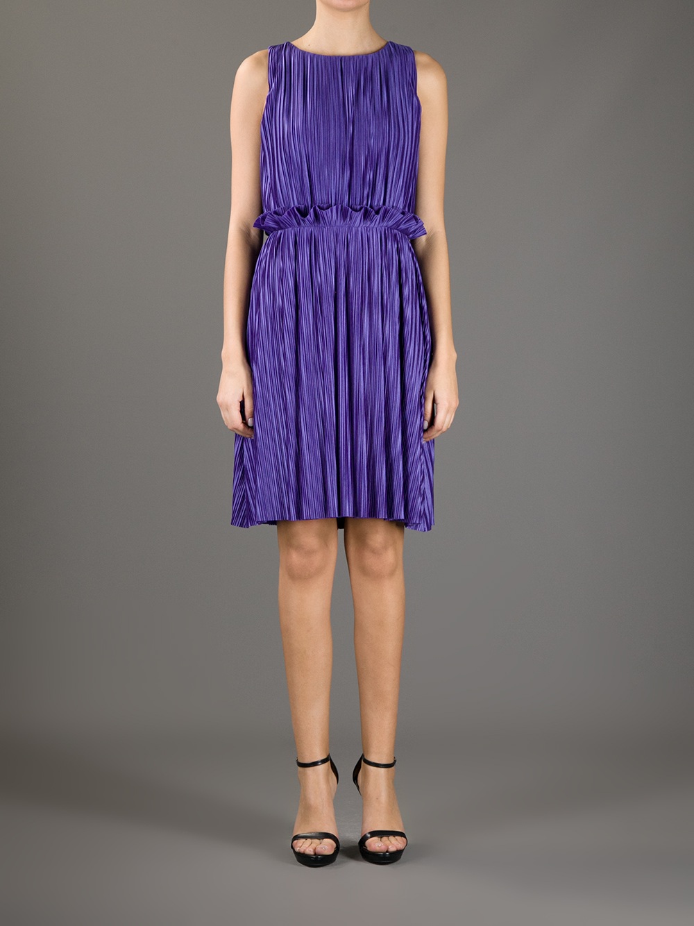 Lyst - Love Moschino Crepe Dress in Purple
