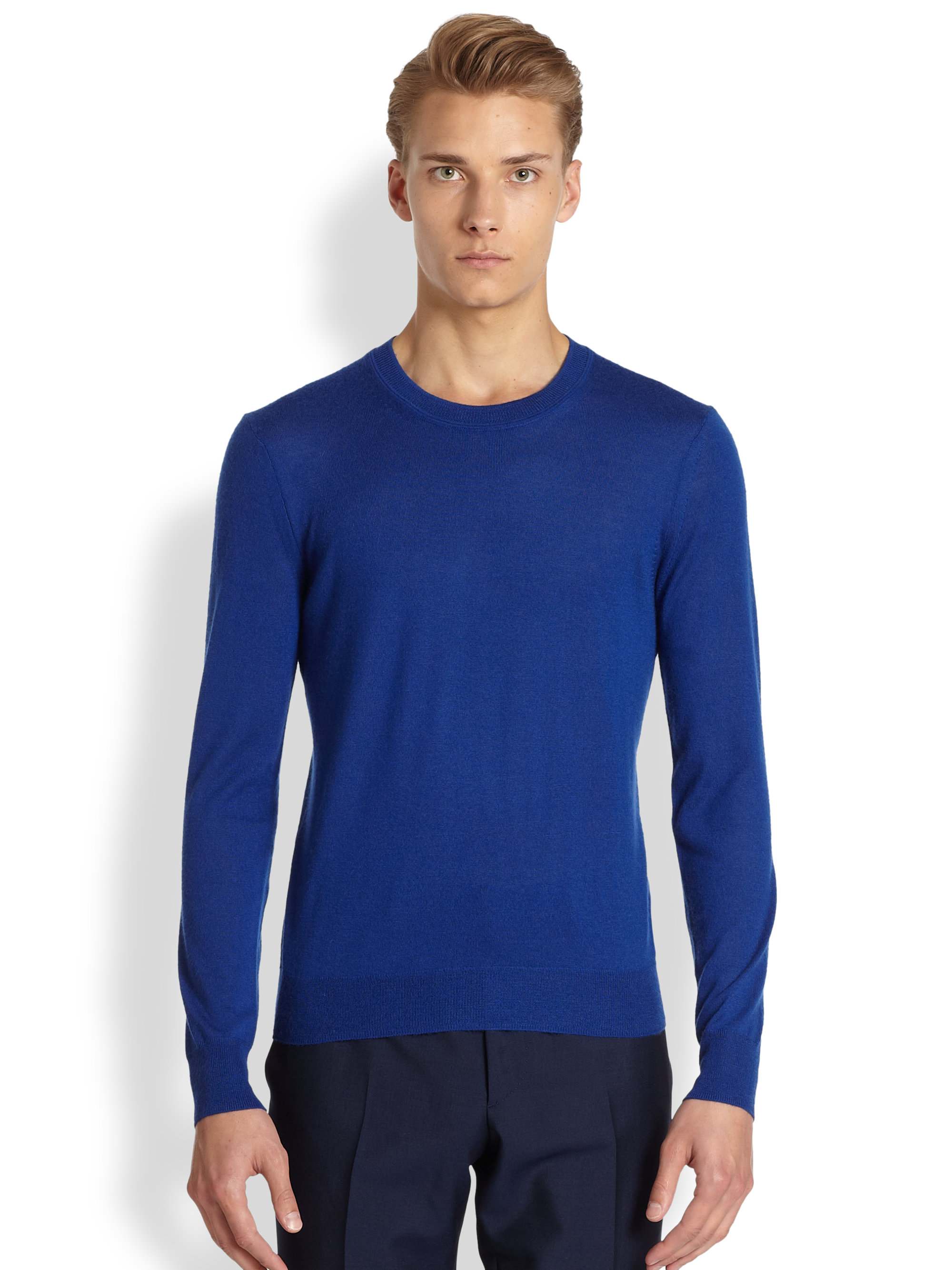Burberry Crompton Sweater in Blue for Men (COBALT BLUE) | Lyst