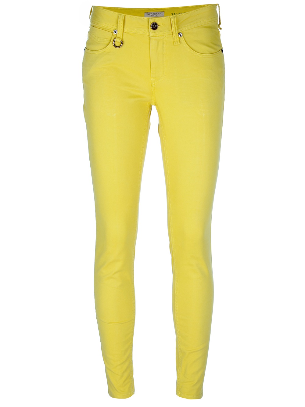 Lyst - Burberry Westbourne Skinny Leg Jean in Yellow