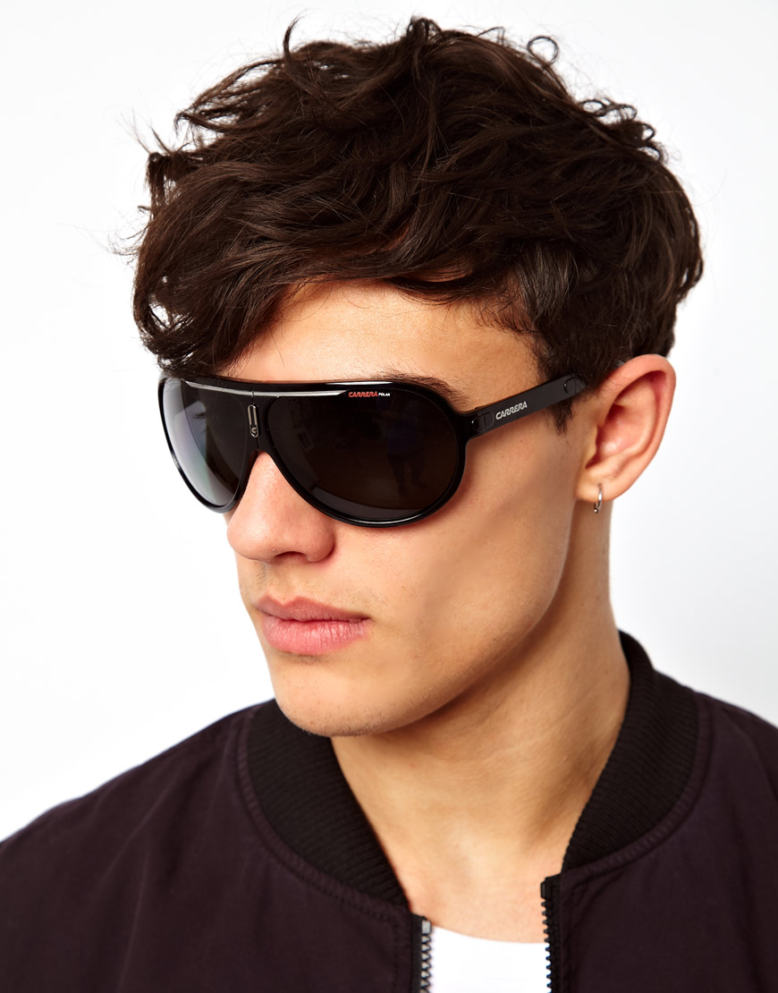 Lyst - Replay Aviator Sunglasses in Black for Men