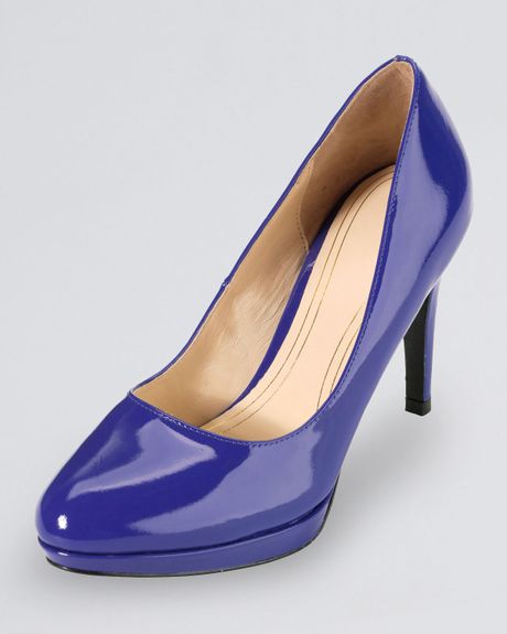 Cole Haan Chelsea Patent Pump Cobalt Blue in Blue (COBALT) | Lyst