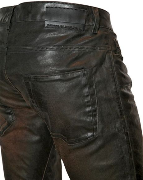 Diesel Black Gold 168 Cm Superbia Np Resin Coated Jeans in Brown for ...