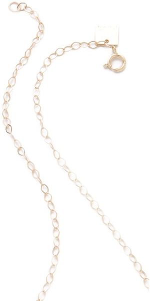 Ginette Ny Double Circle Necklace in Gold | Lyst