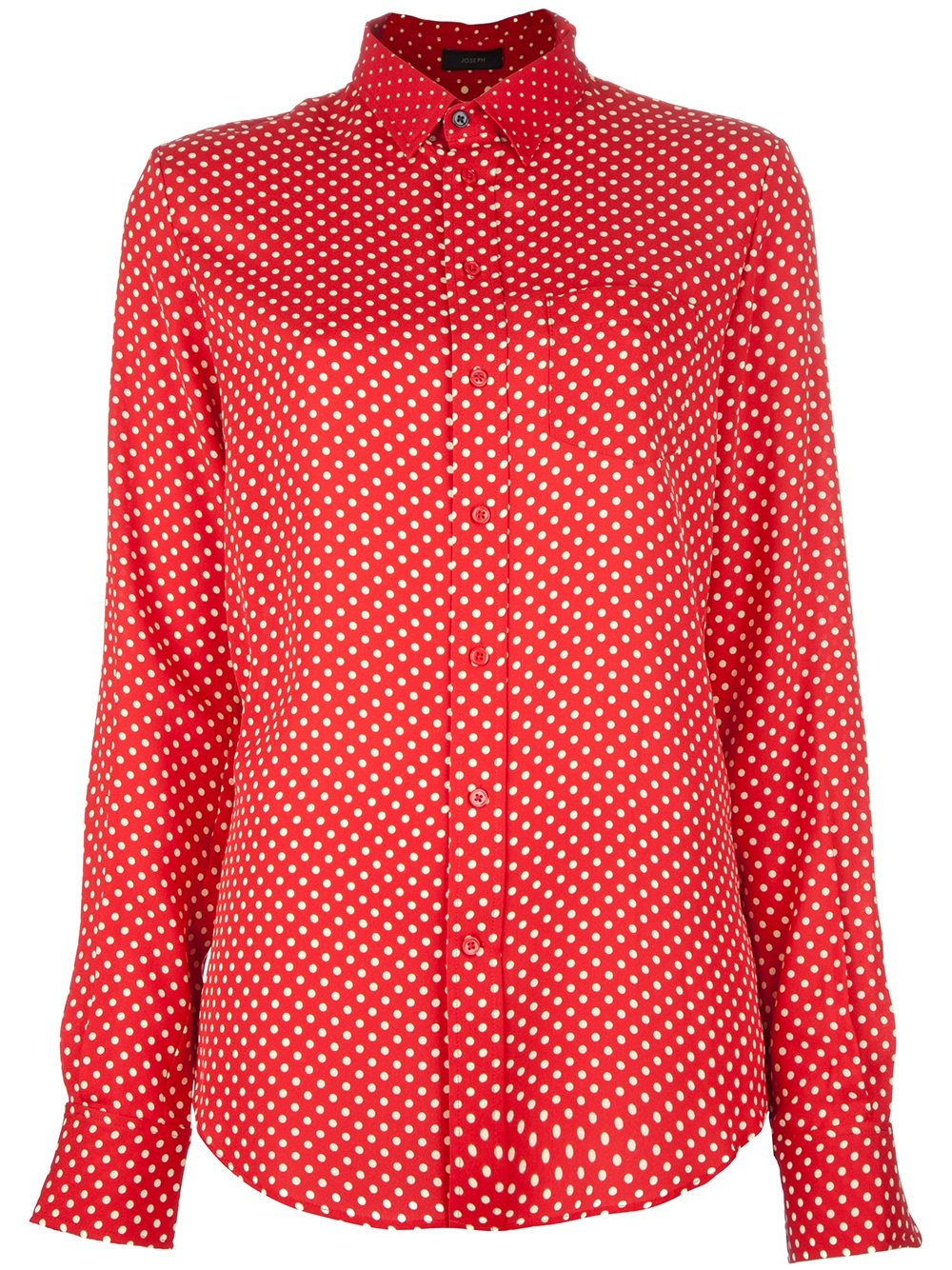 Lyst - JOSEPH Polka Dot Shirt in Red