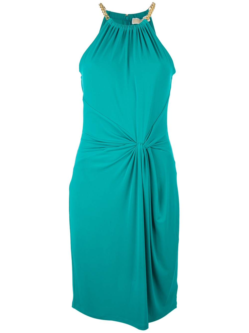 Michael kors Chain Detail Halter Dress in Green Lyst