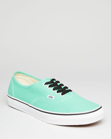 Vans Authentic Solid Canvas Sneakers in Green for Men (Biscay Green ...