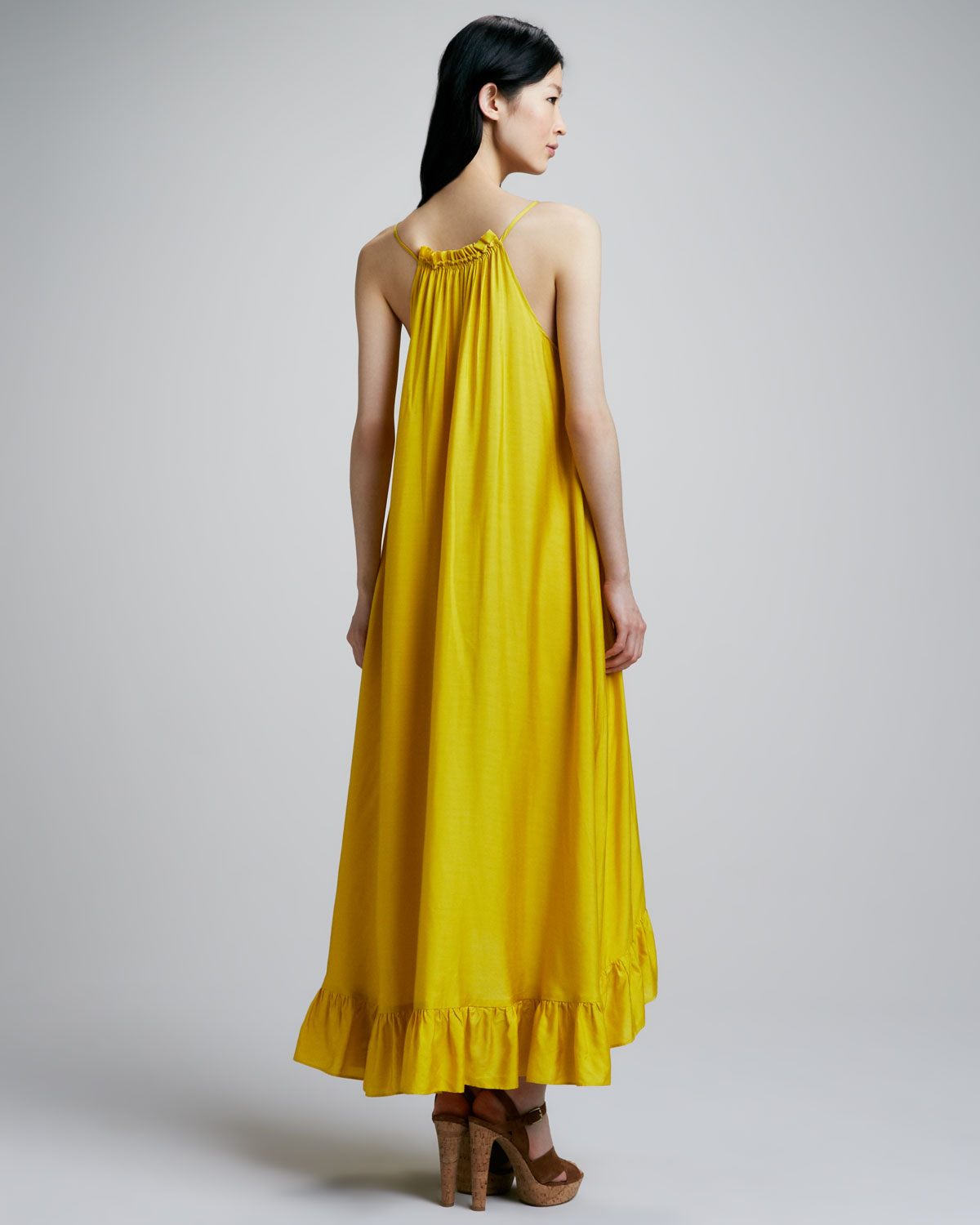 Lyst - Alice by temperley Womens Allegro Rufflehem Maxi Dress in Yellow