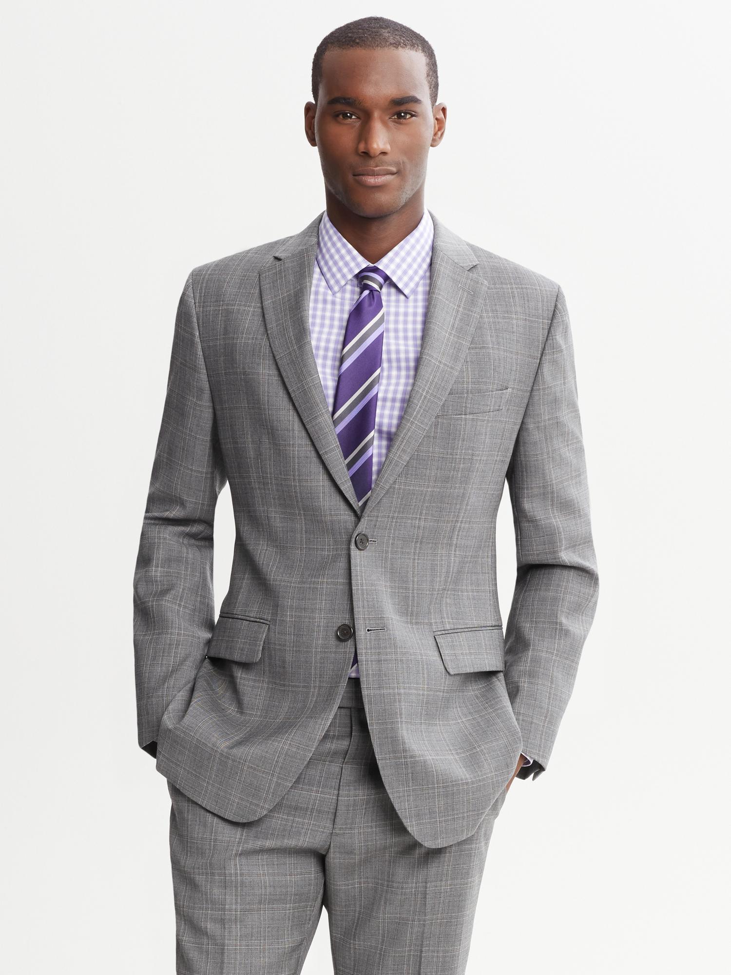 Mens Tailored Fit Suit Jacket / Banana Republic Tailored-fit Navy ...