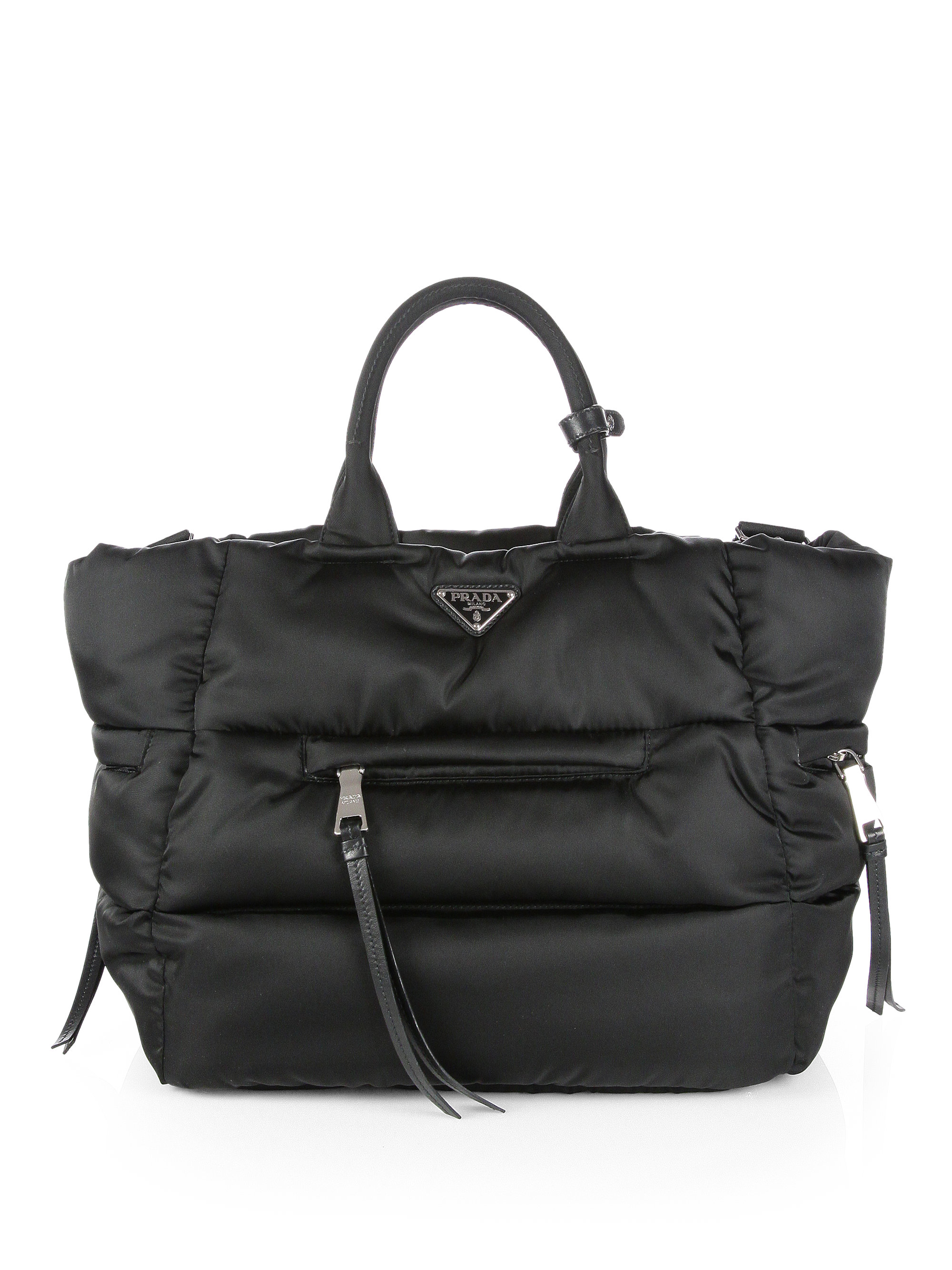prada tessuto bomber shopping bag prada tessuto bomber shopping bag