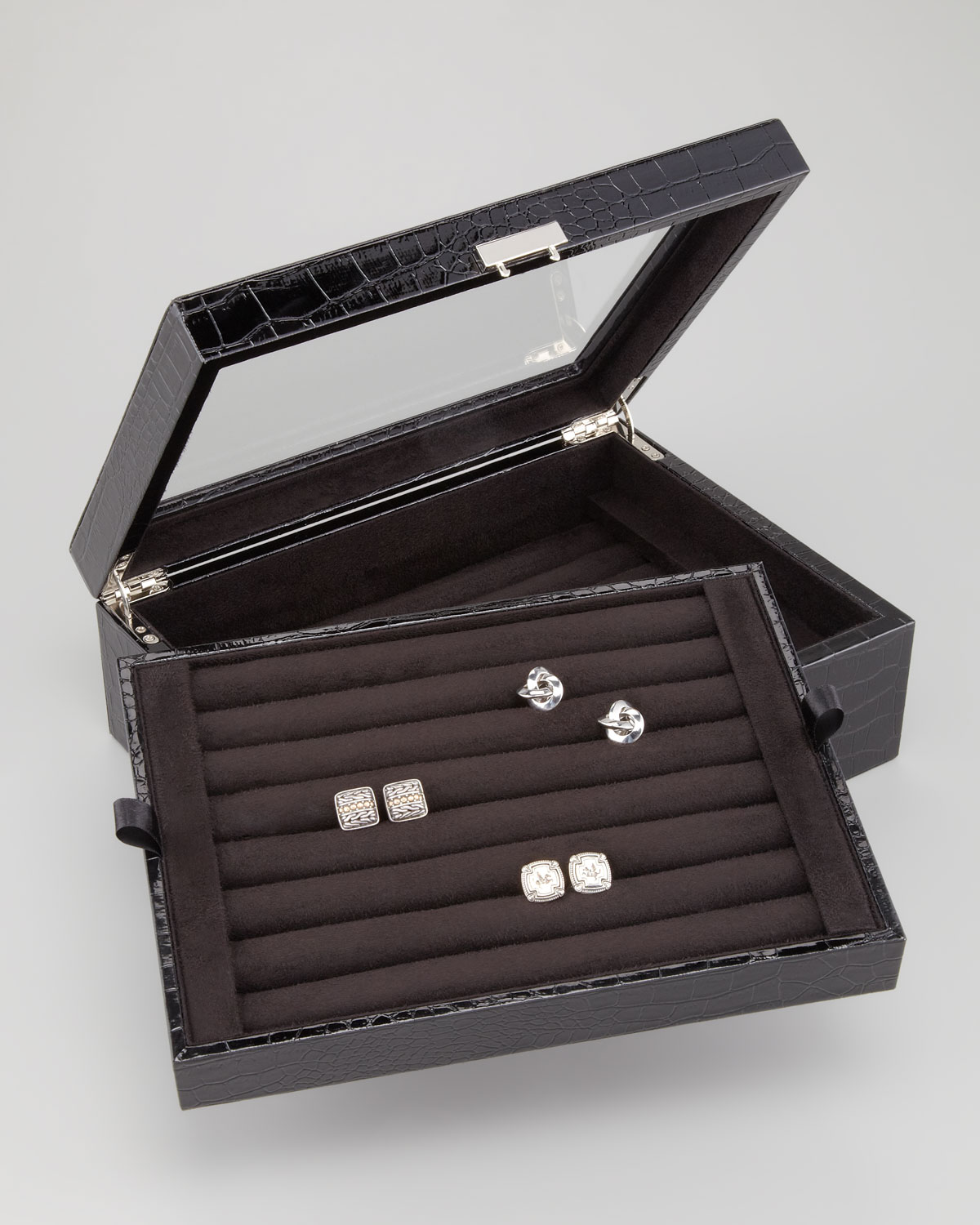 Ravi ratan Doublelayer Cufflink Box in Black for Men | Lyst Ravi ratan Doublelayer Cufflink Box in Black for Men | Lyst