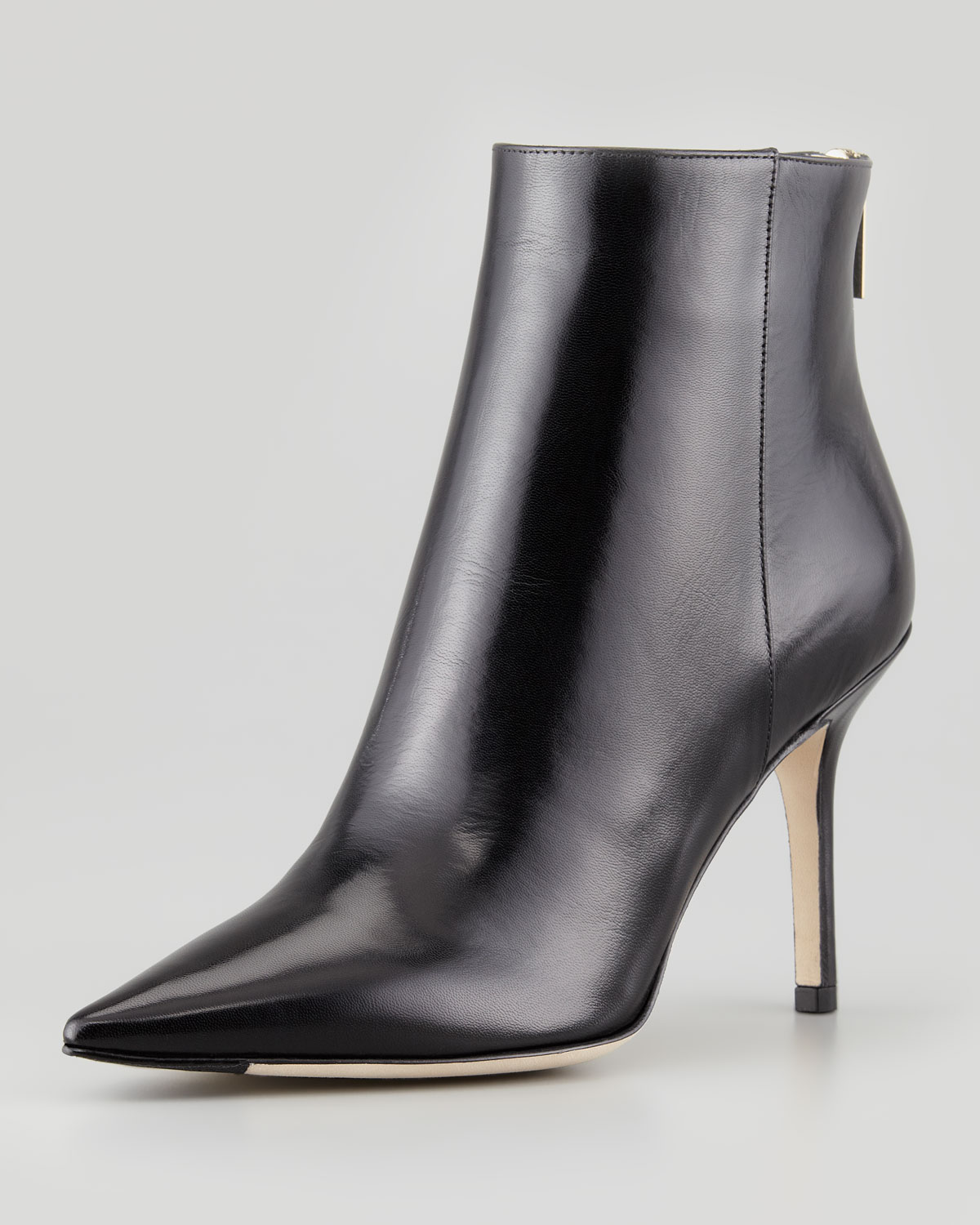 Jimmy Choo Amore Pointed Toe Ankle Boot In Black Lyst