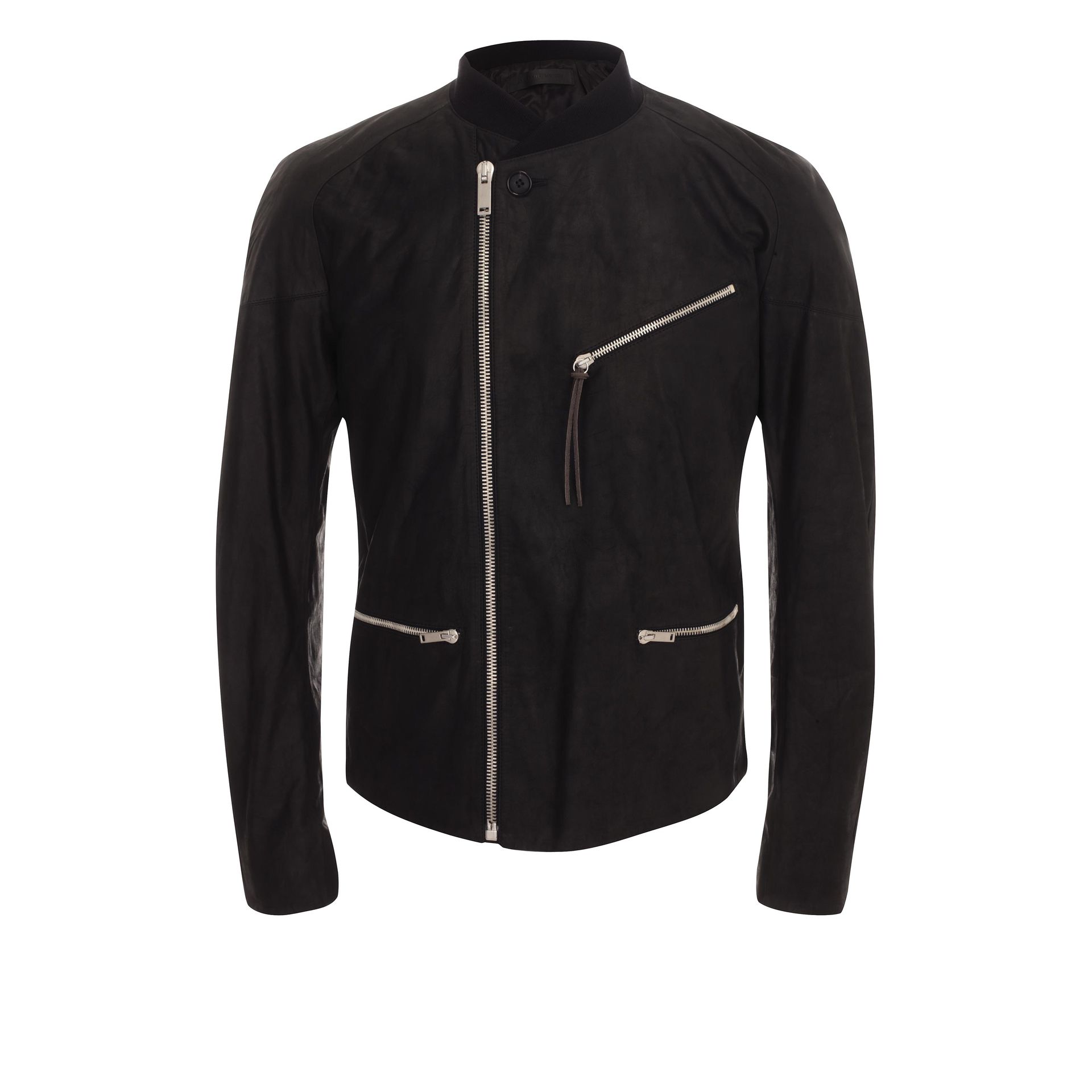 Lyst - Alexander Mcqueen Leather Jacket in Black for Men