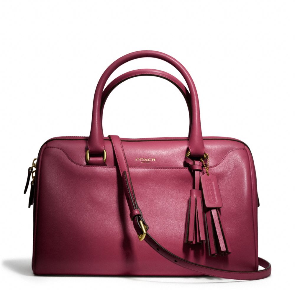 Lyst - Coach Legacy Leather Haley Satchel with Strap in Purple