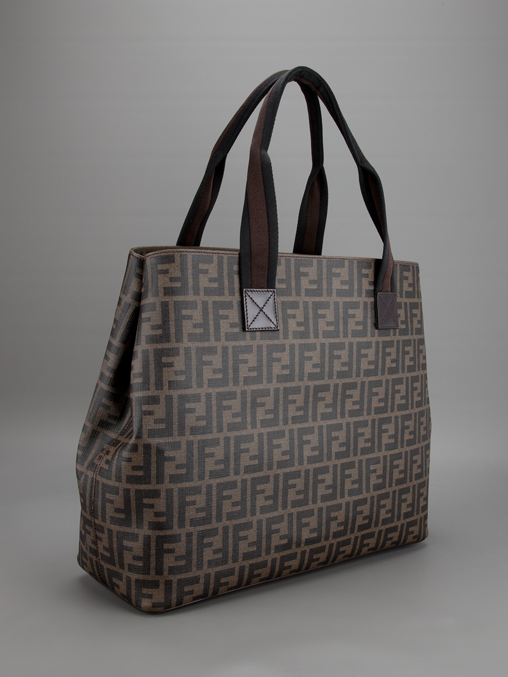 Lyst Fendi Monogram Tote In Brown For Men Gallery