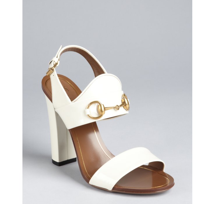 gucci horsebit block heel sandals