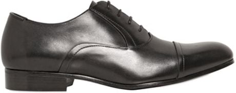 Lanvin 30mm Raw Cut Leather Oxford Shoes in Black for Men | Lyst
