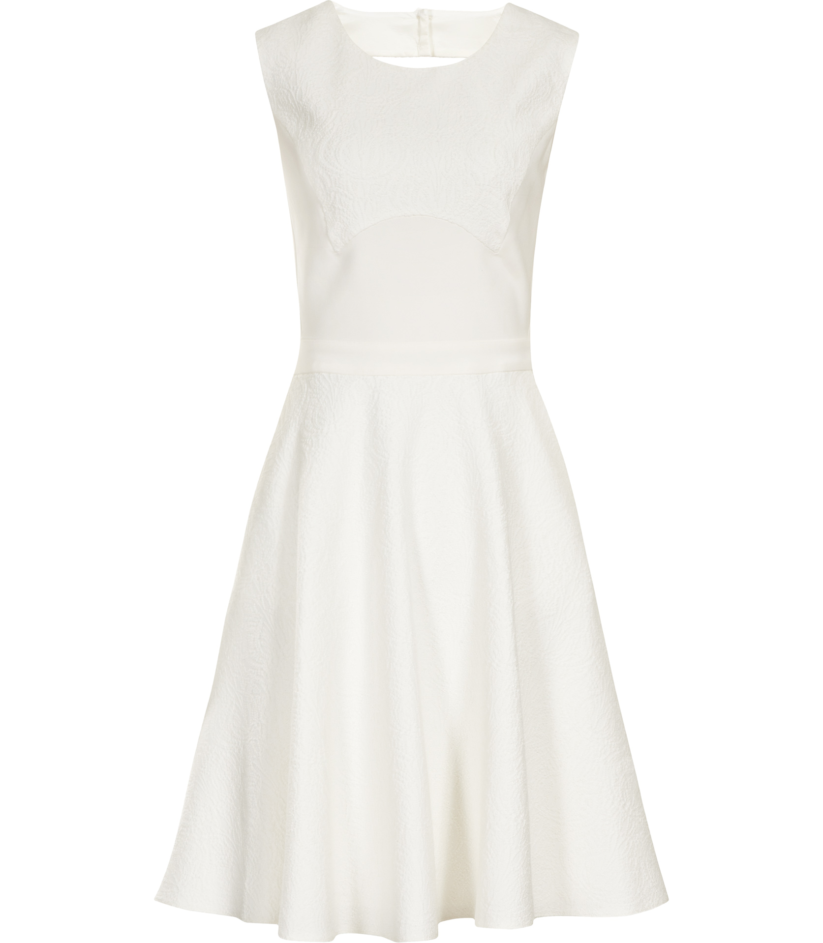 Lyst - Reiss Natalie Open Back Flared Dress in White