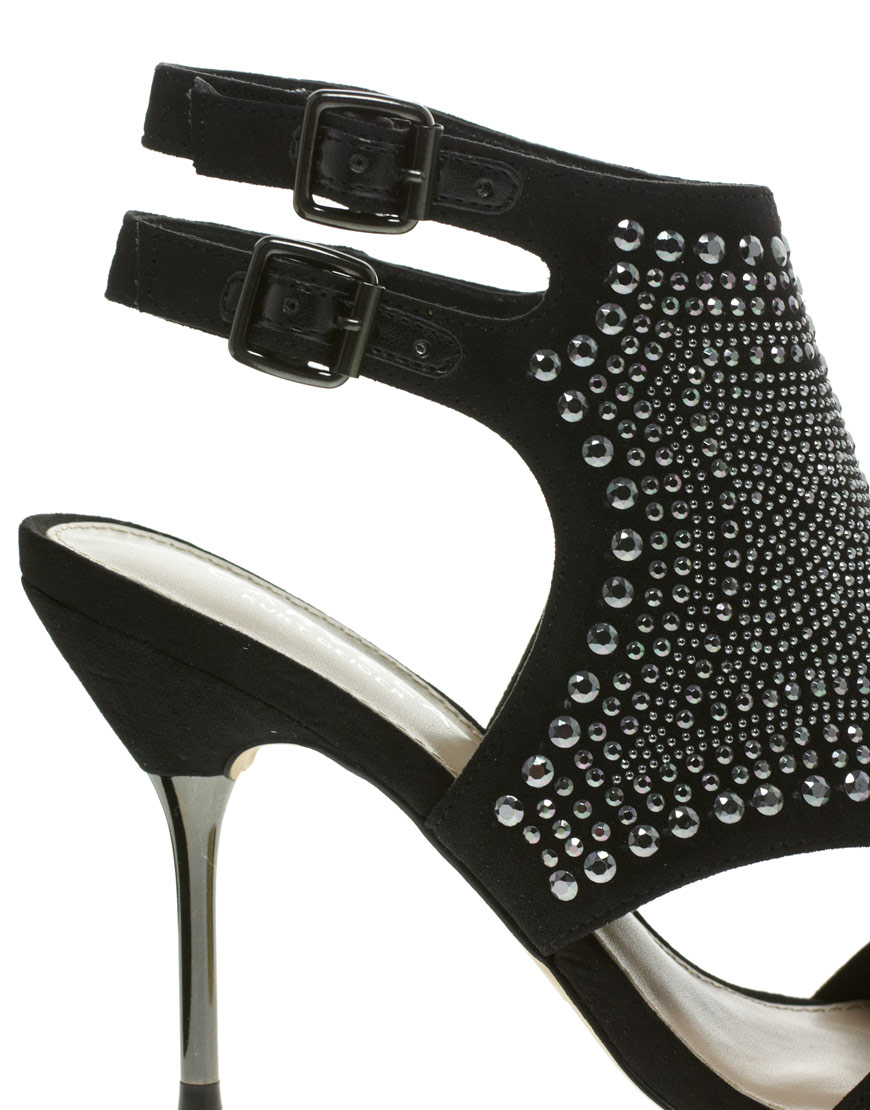 carvela black heeled sandals