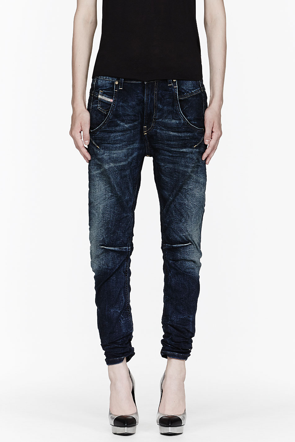 diesel dark blue jeans