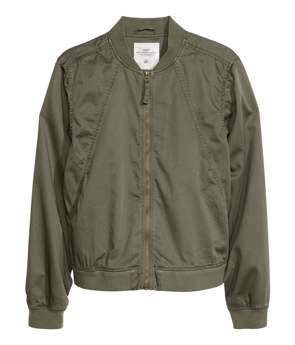 Lyst - H&m Bomber Jacket in Natural