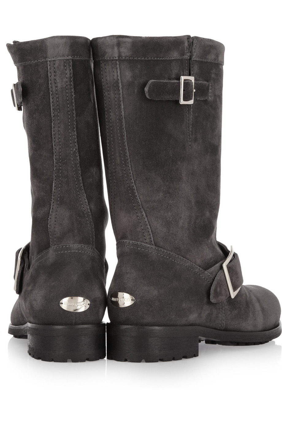jimmy choo grey suede boots
