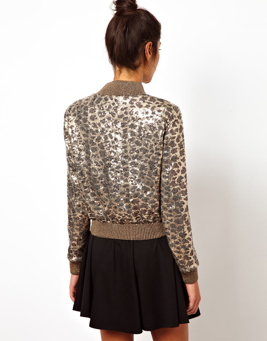 sequin leopard suit