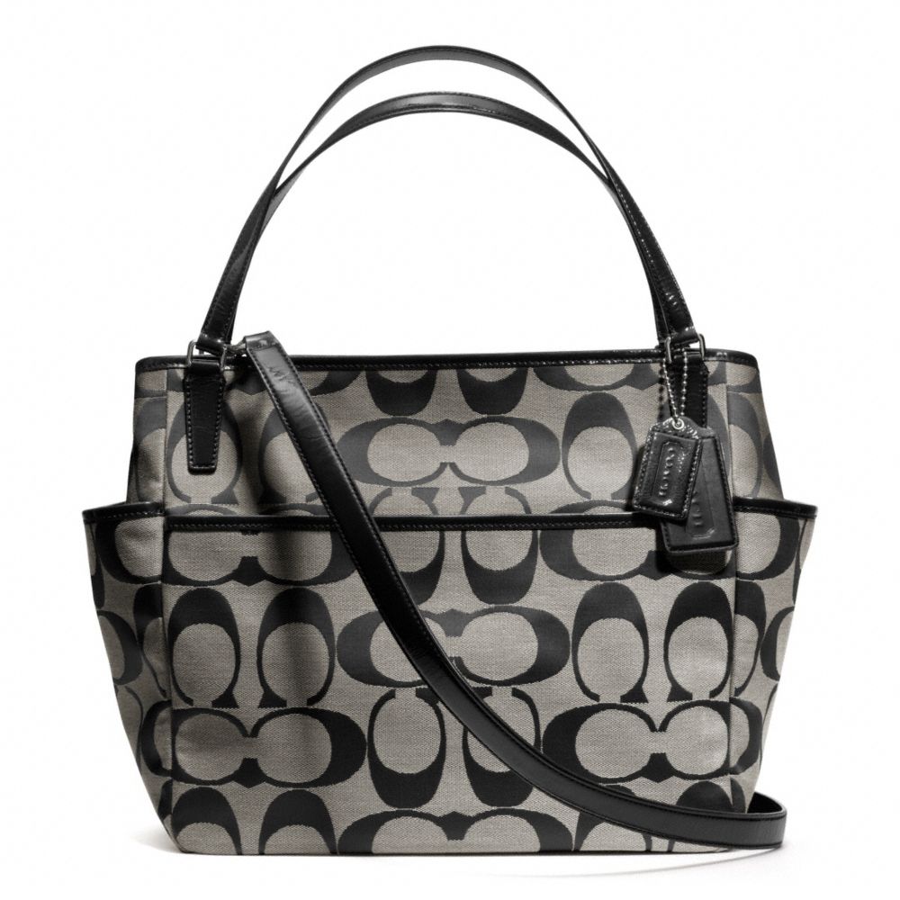 Lyst Coach Baby Bag Tote In Signature C Fabric Metallic Gallery