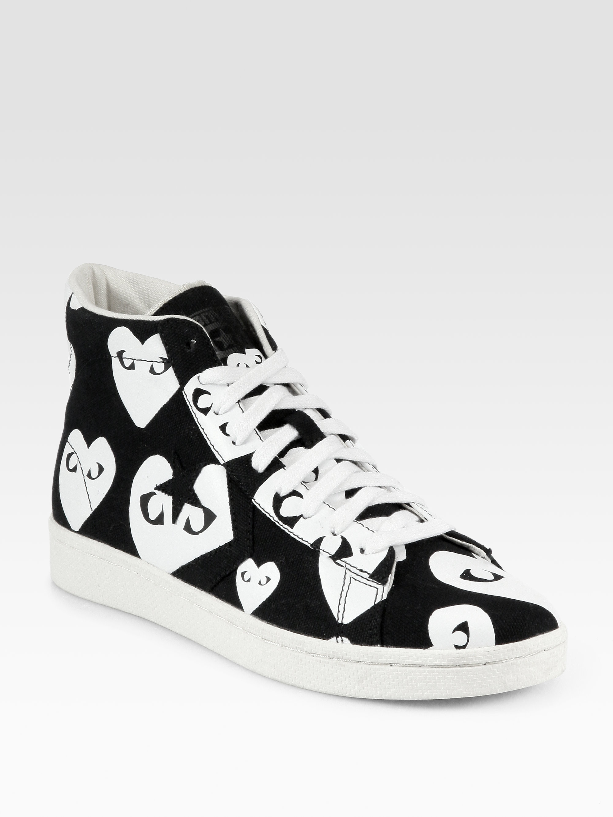 Comme des garçons Converse High-top Trainers in White - Save 17% | Lyst