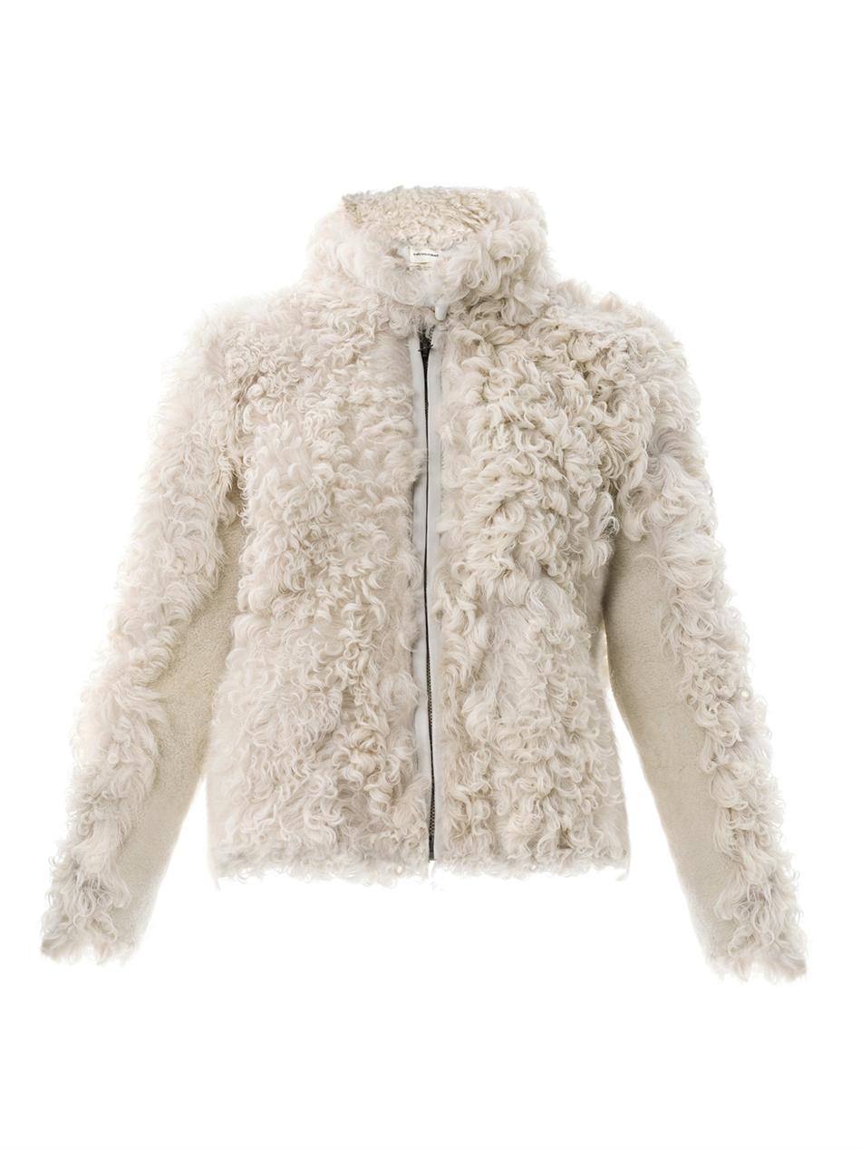 Lyst - Étoile isabel marant Anders Shearling Jacket in White