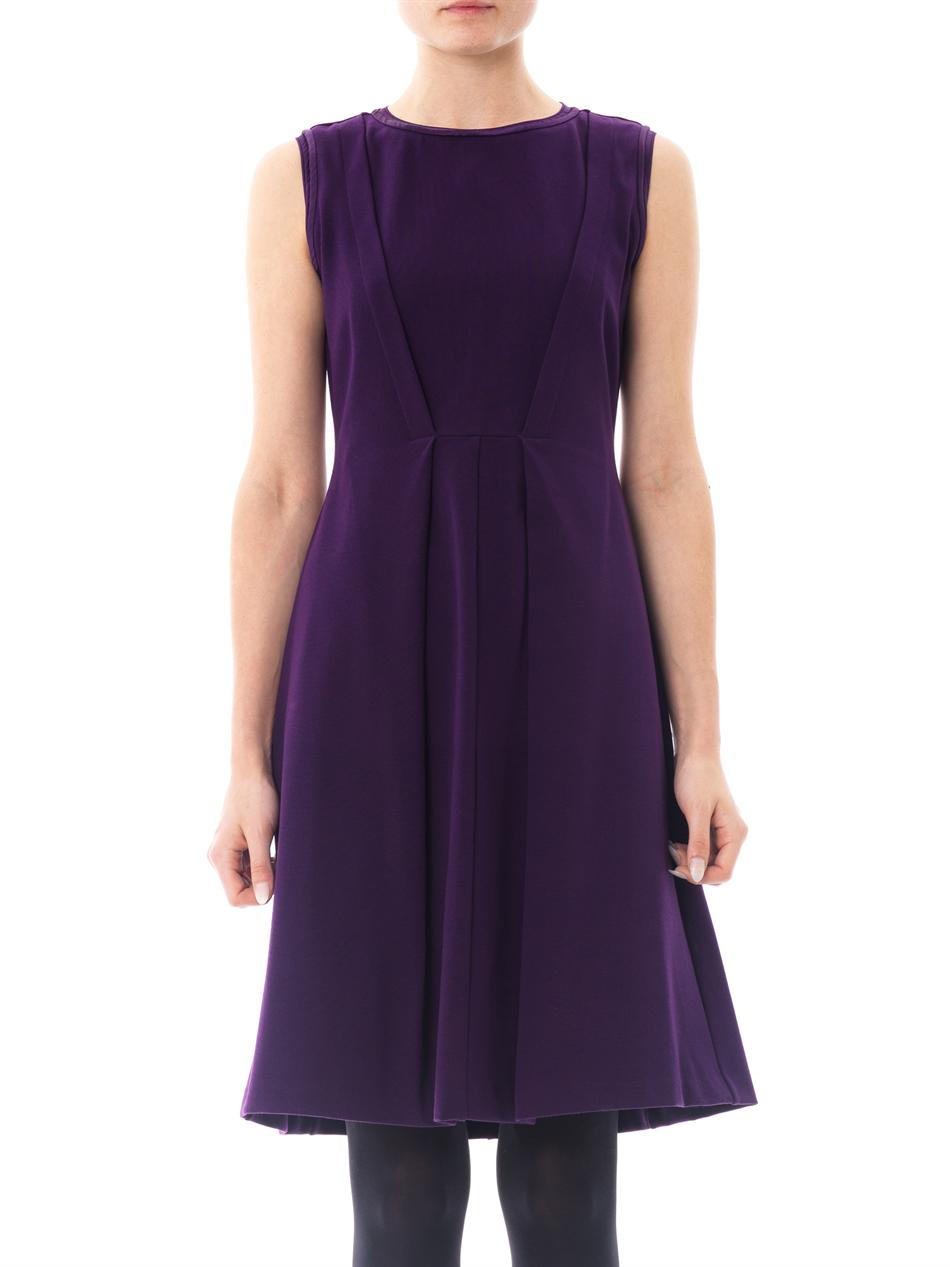 Lyst - Max mara studio Genepi Dress in Purple