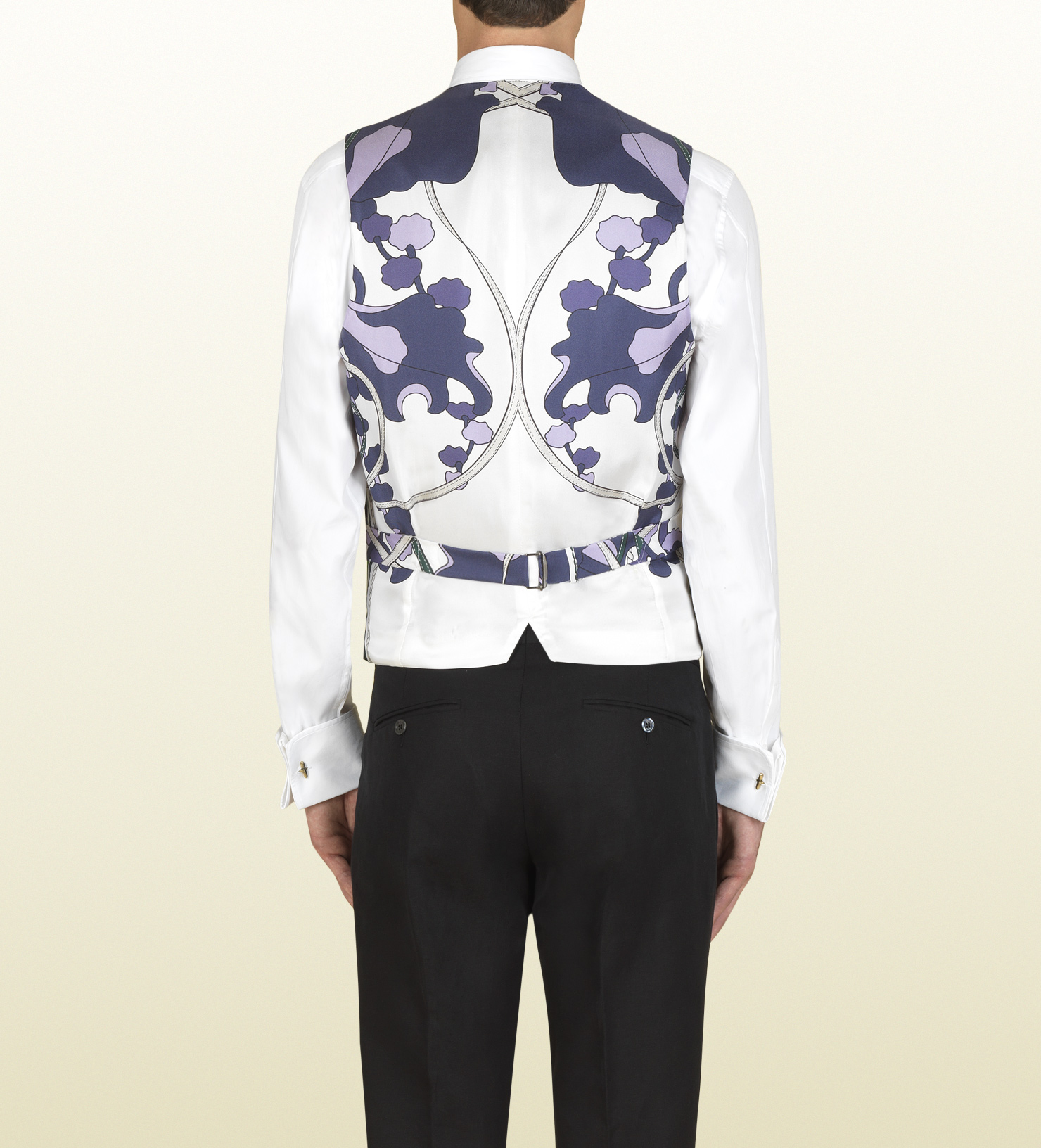 Gucci Black Cotton Linen Vest in Black for Men Lyst