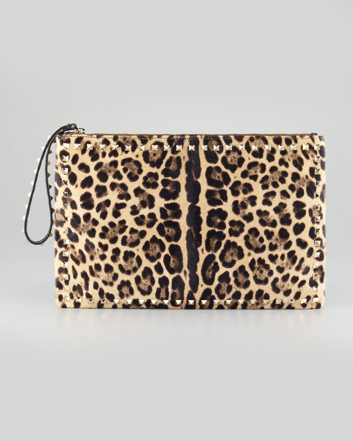 valentino leopard rockstud bag