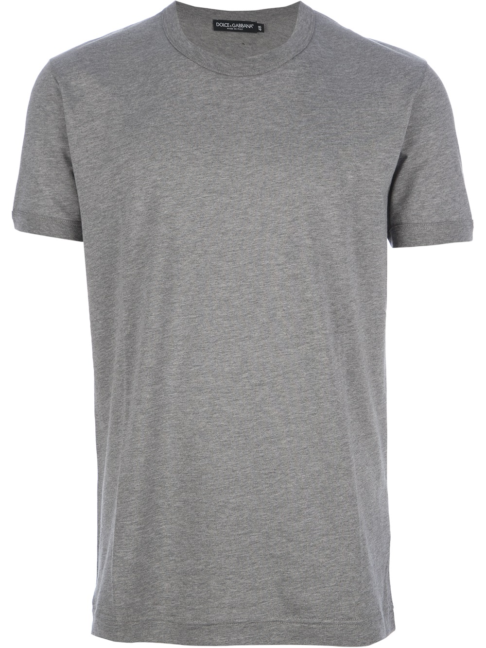 Dolce & gabbana Basic Round Neck Tshirt in Gray for Men | Lyst