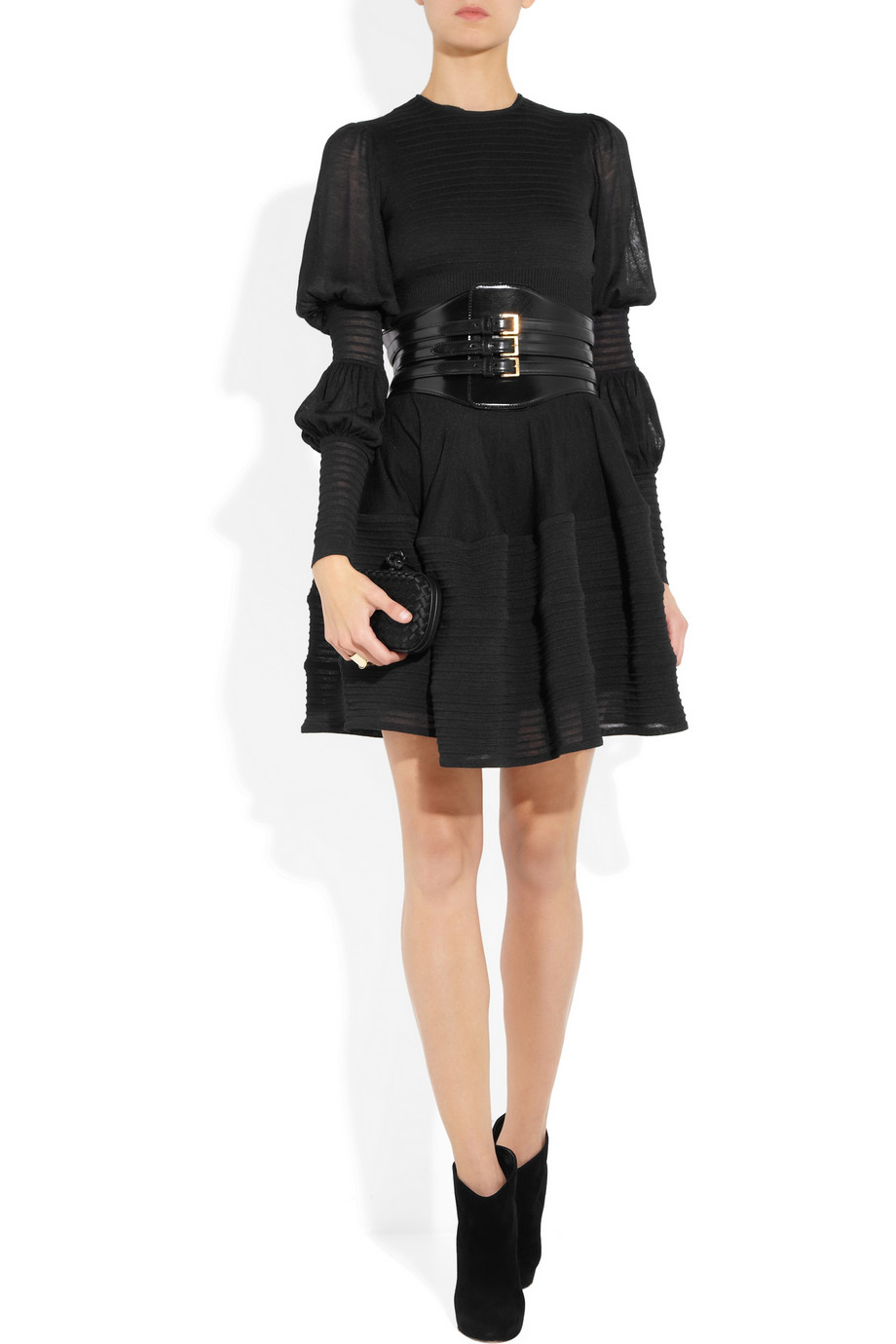 alexander mcqueen leather waist belt