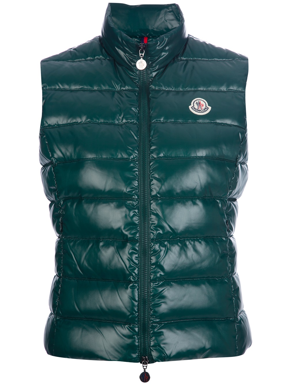 Moncler Ghany Gilet in Green | Lyst