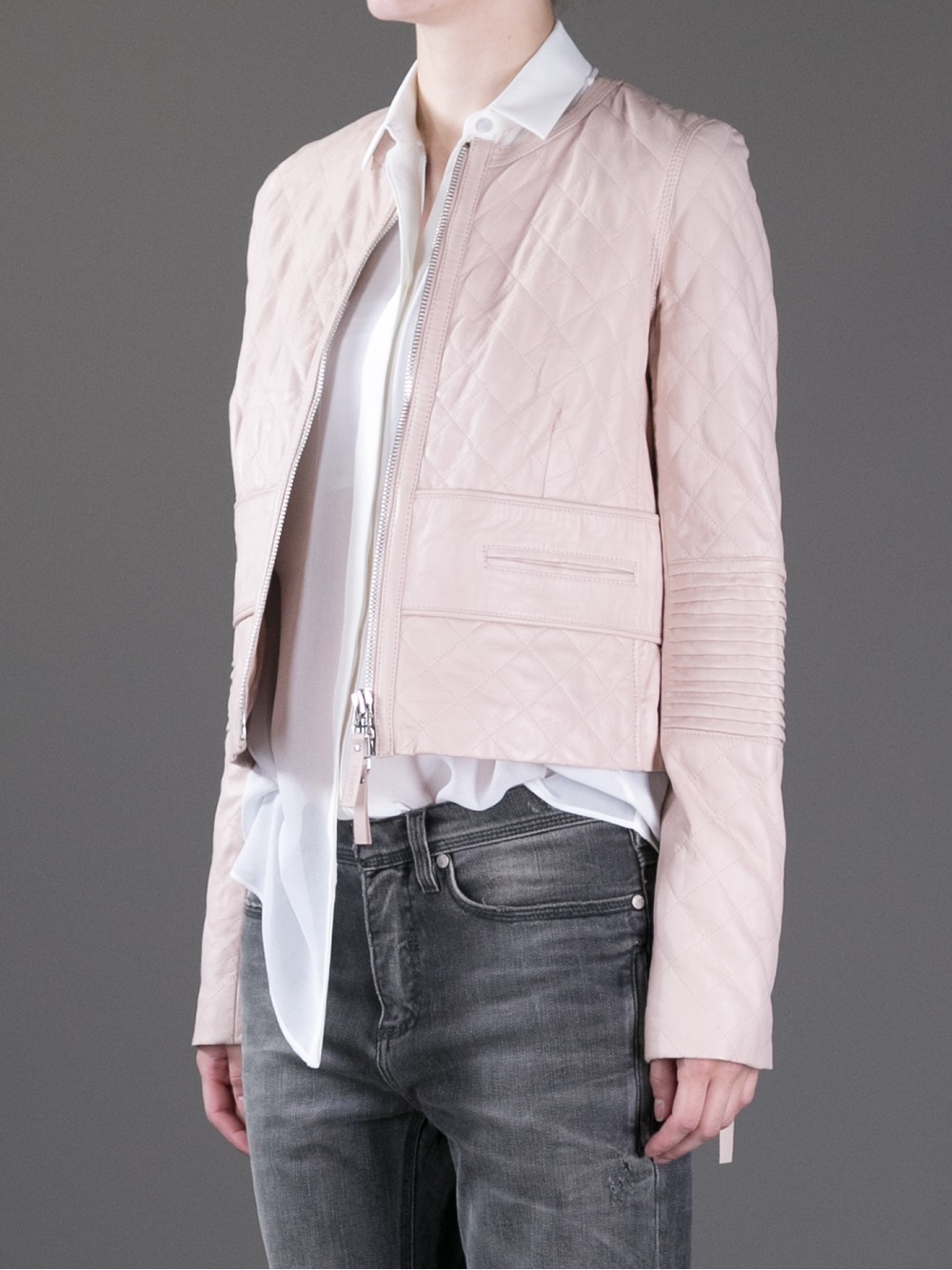 Lyst Pinko Jump  Jacket  in Pink