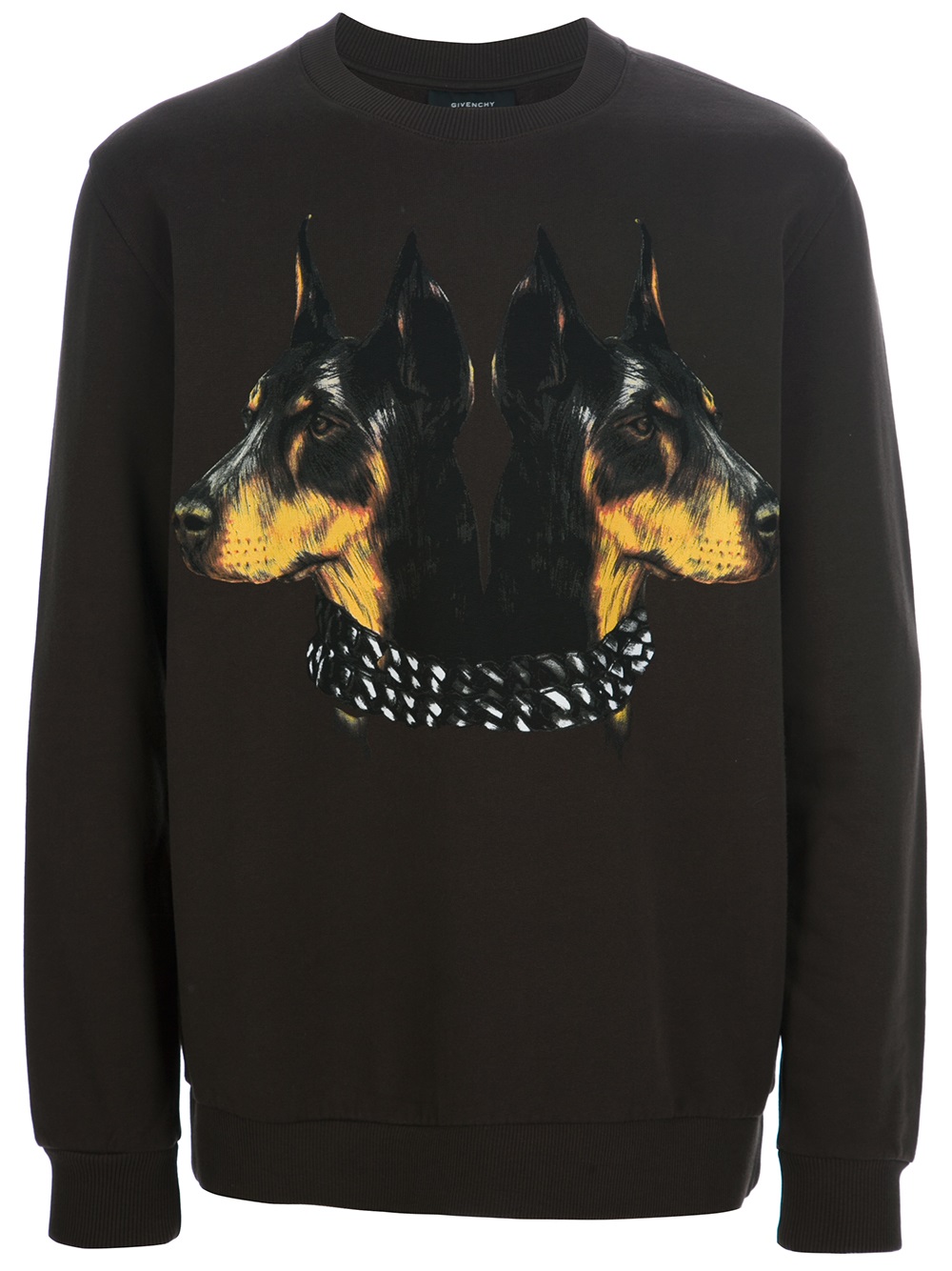 Givenchy Dobermann Print Sweater in Brown for Men Lyst