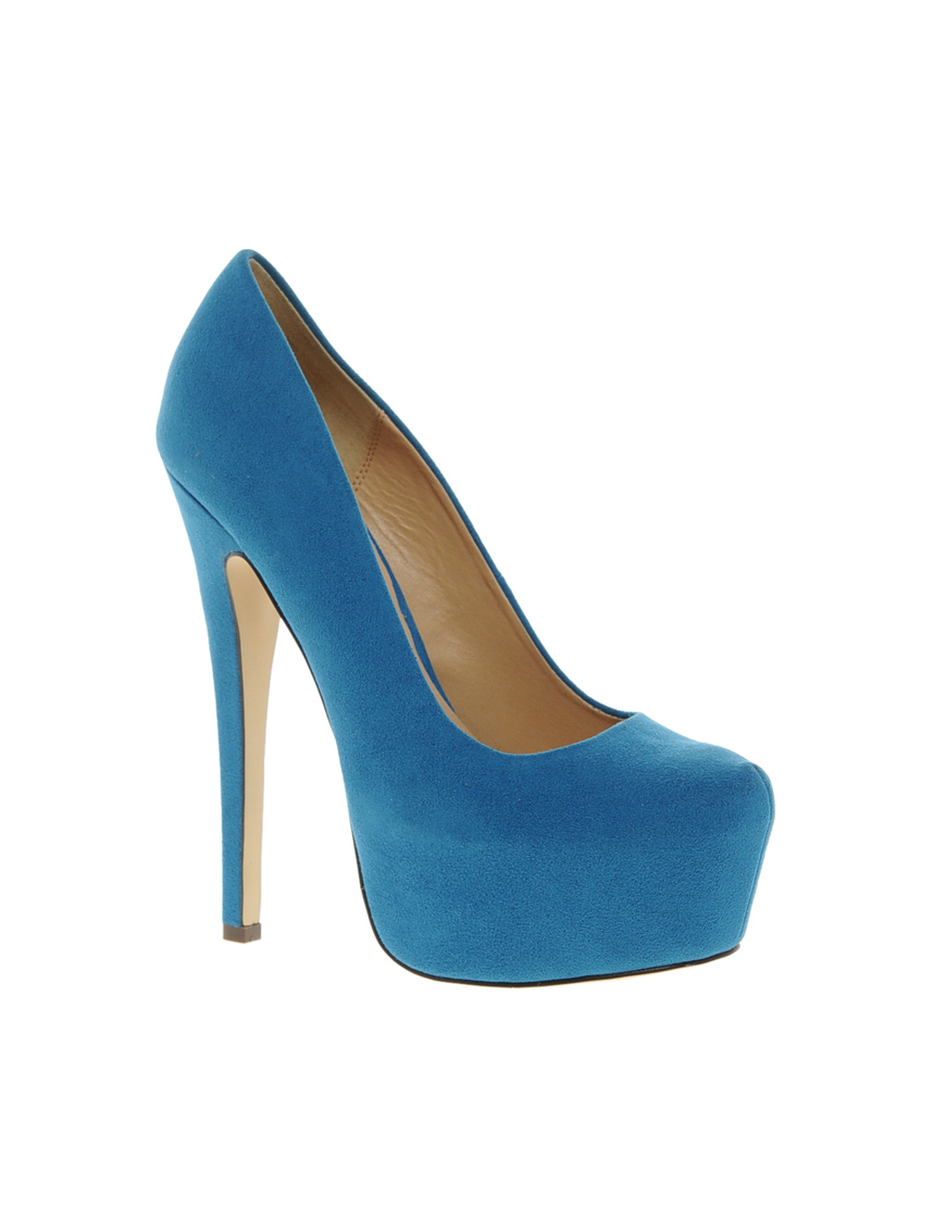 asos design punch chunky platform high block heels