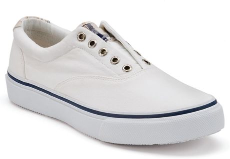 sperry sneakers laceless sider striper