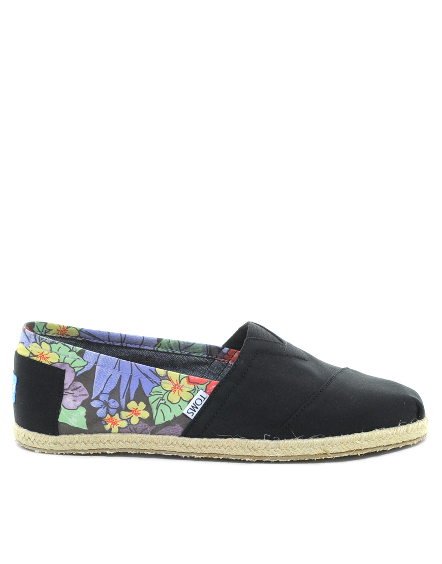 toms espadrilles black
