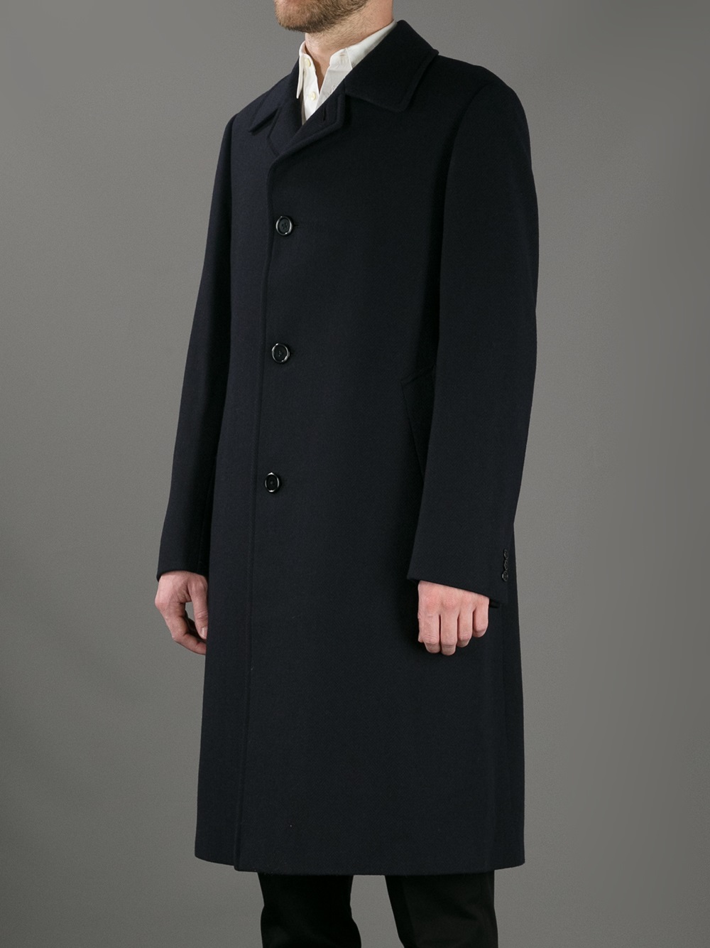 Aquascutum Clifton Coat in Black for Men | Lyst