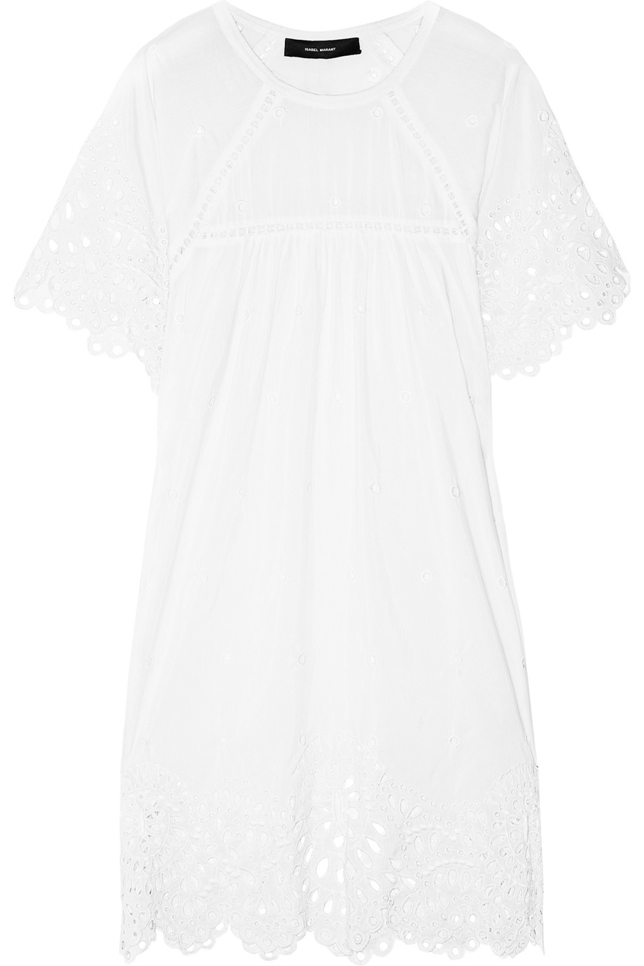 Lyst - Isabel Marant Dune Broderie Anglaise Cotton-blend Dress in White