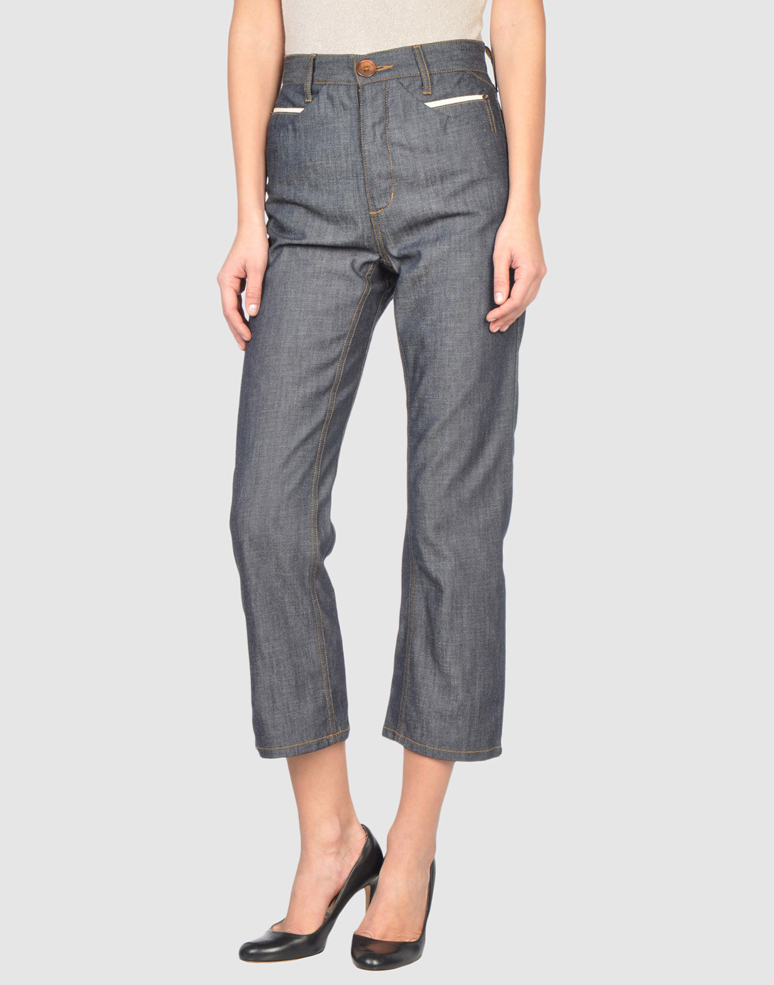 gray capris pants