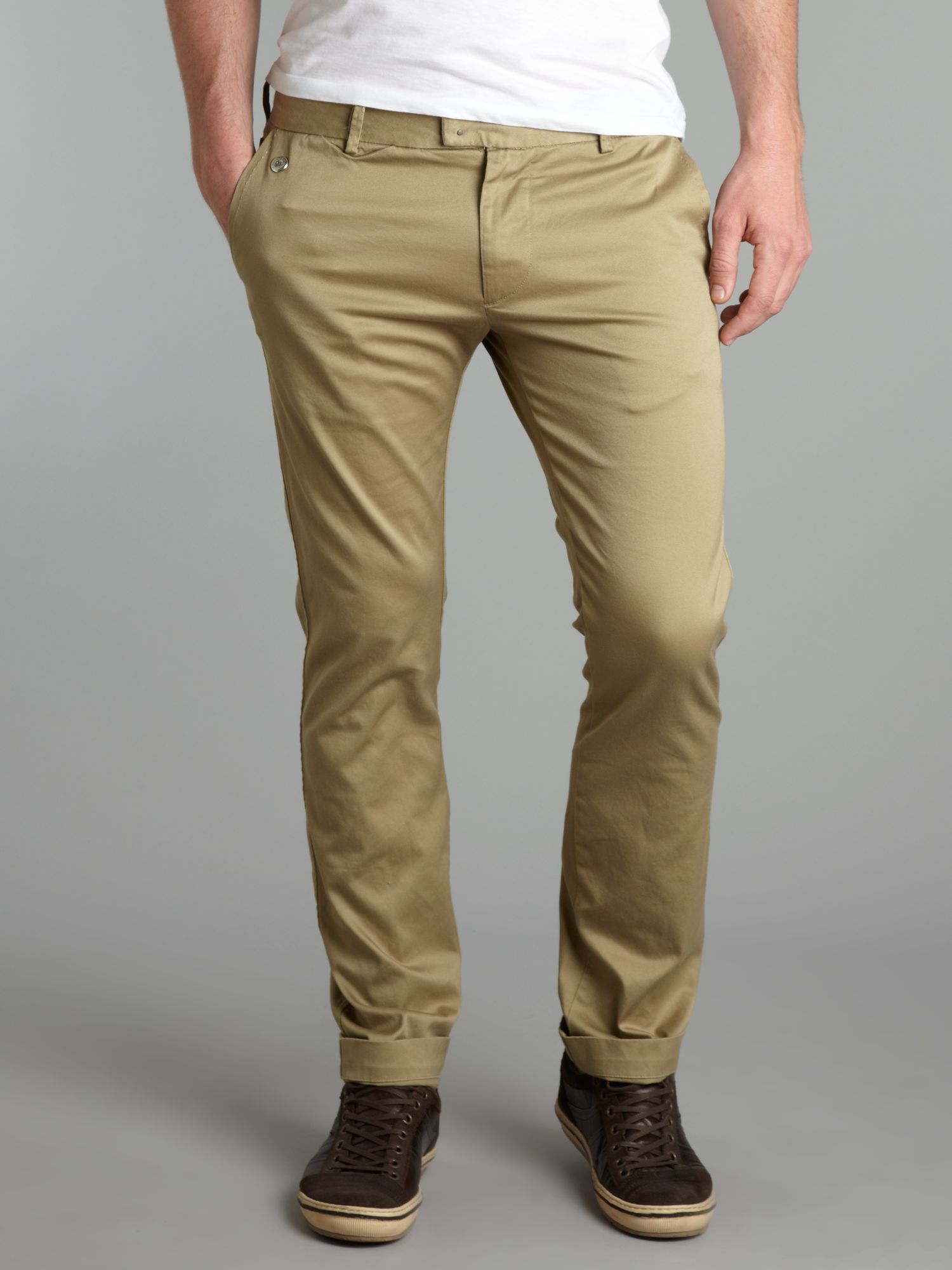 Lyst - Diesel Slim Fit Chino Trousers in Natural for Men