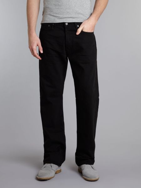 Polo Ralph Lauren Hudson Straight Leg Jeans in Black for Men | Lyst
