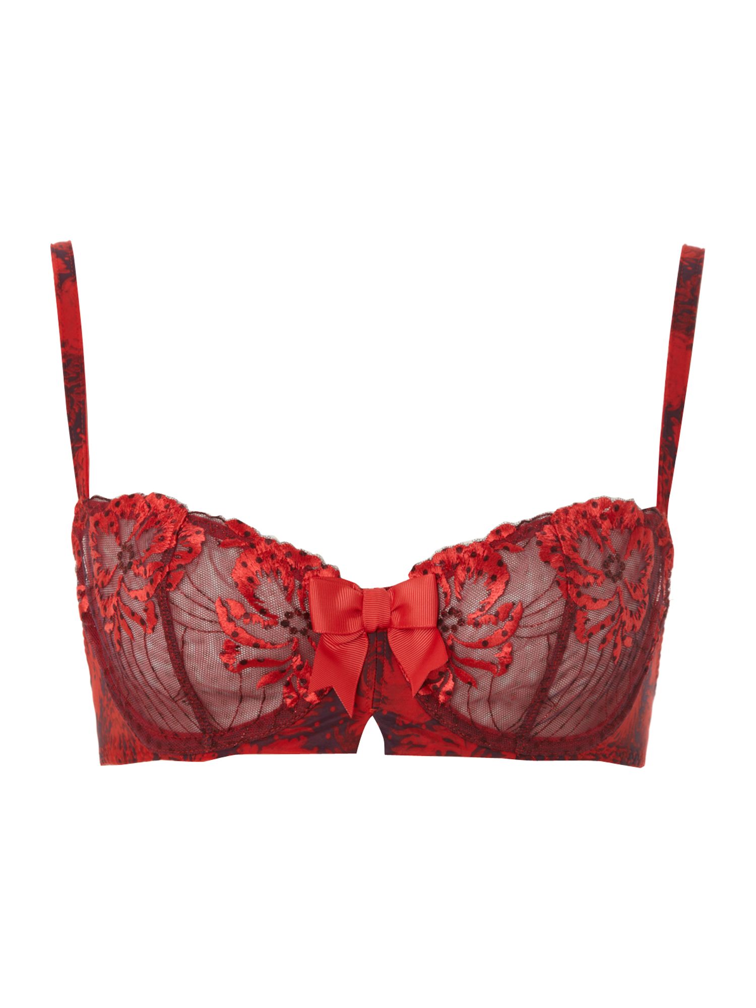 Aubade Love Circus Half Cup Bra in Red | Lyst