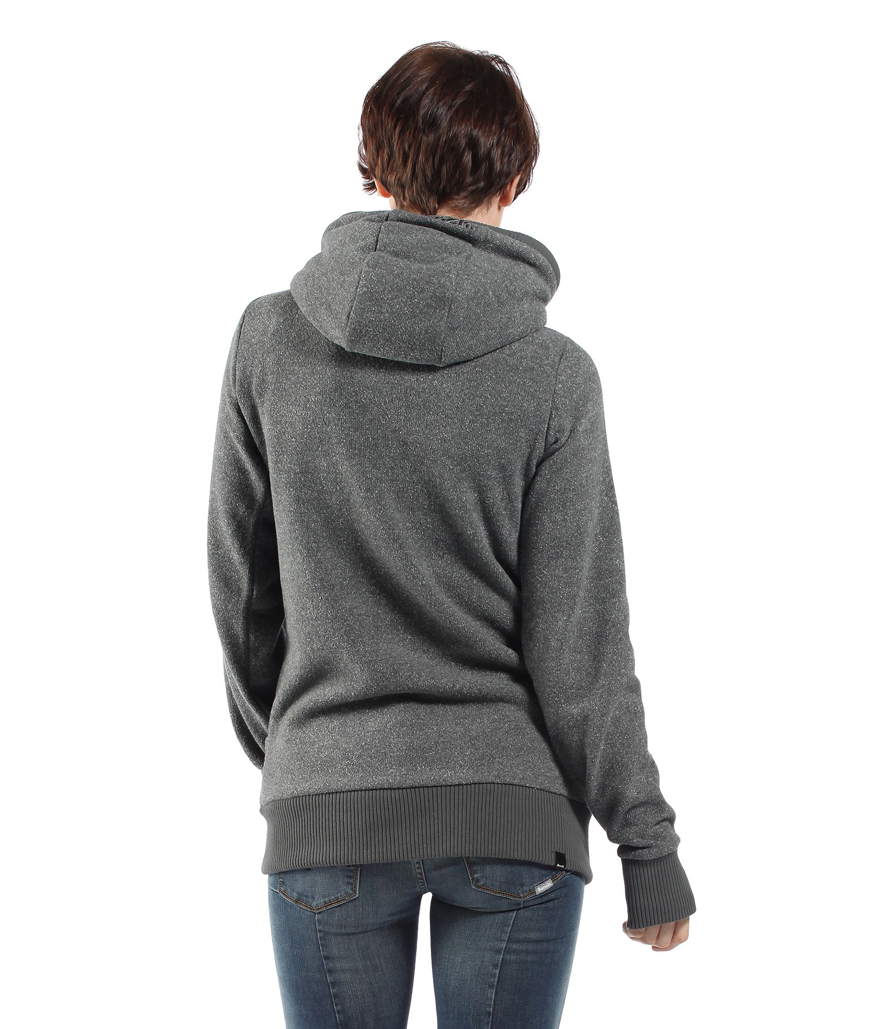 Bench Womens Addingham Zip Thru Sweat Jacket in Gray Lyst